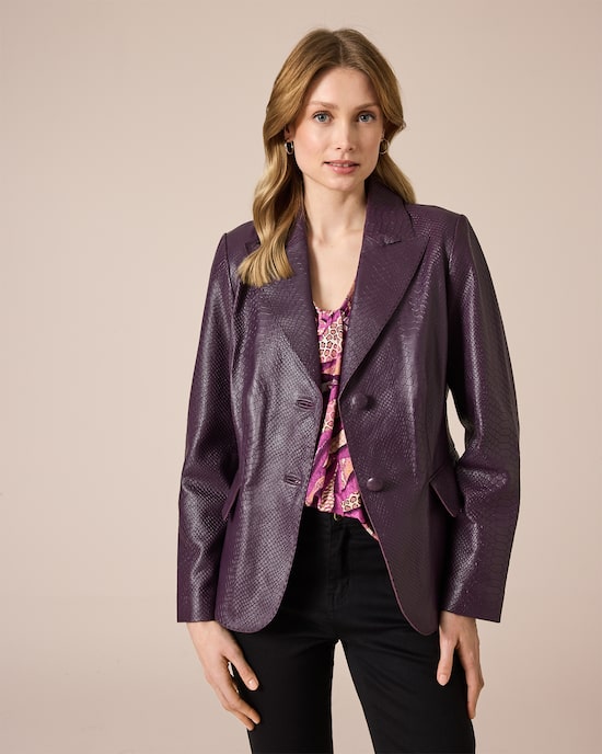 Produktabbildung für Lederblazer Snakeoptik
