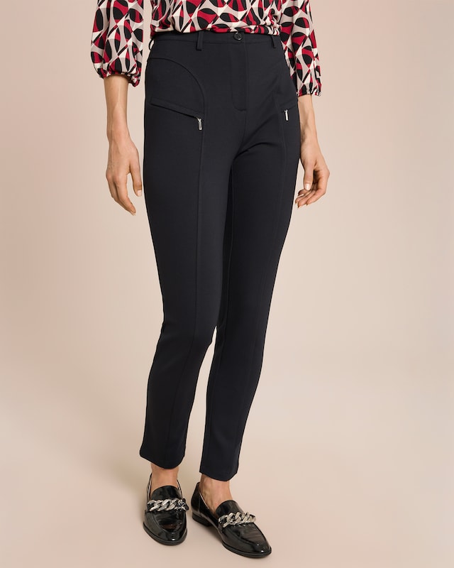 Ponte Hose mit raffinierter Naht