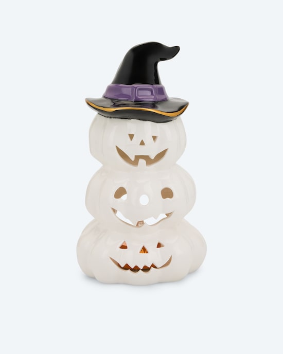 Produktabbildung für Halloween LED Keramik Kürbis