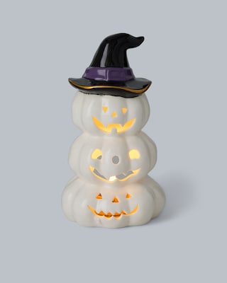 Produktabbildung 2 für Halloween LED Keramik Kürbis