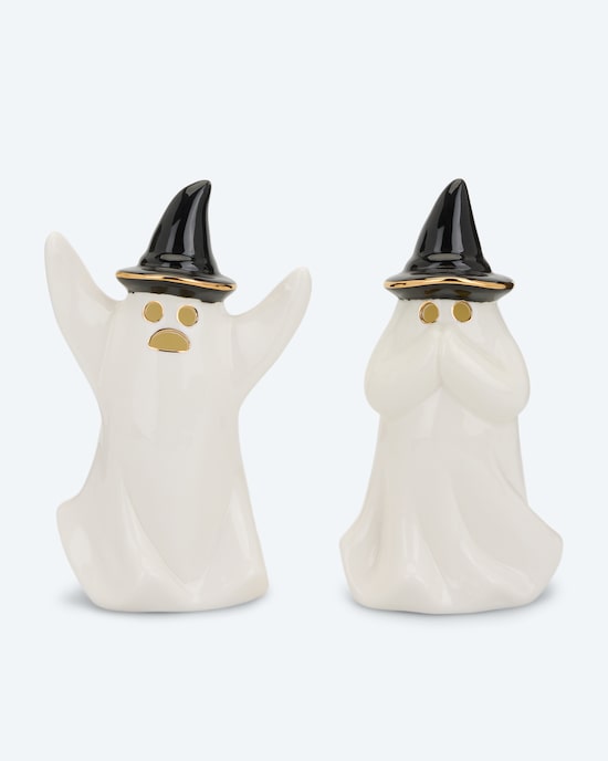 Produktabbildung für Halloween LED-Keramikgeister, 2tlg.