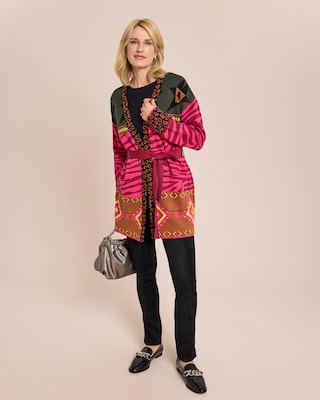 Produktabbildung 3 für Cardigan mit buntem Mustermix
