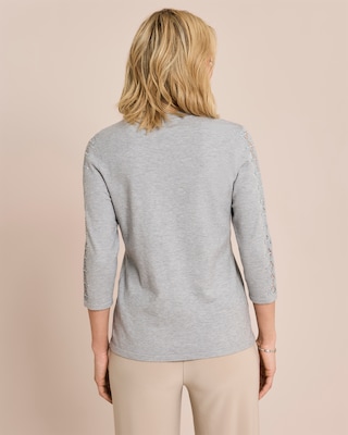 Produktabbildung 4 für Glow Pullover Florale Spitzenärmel