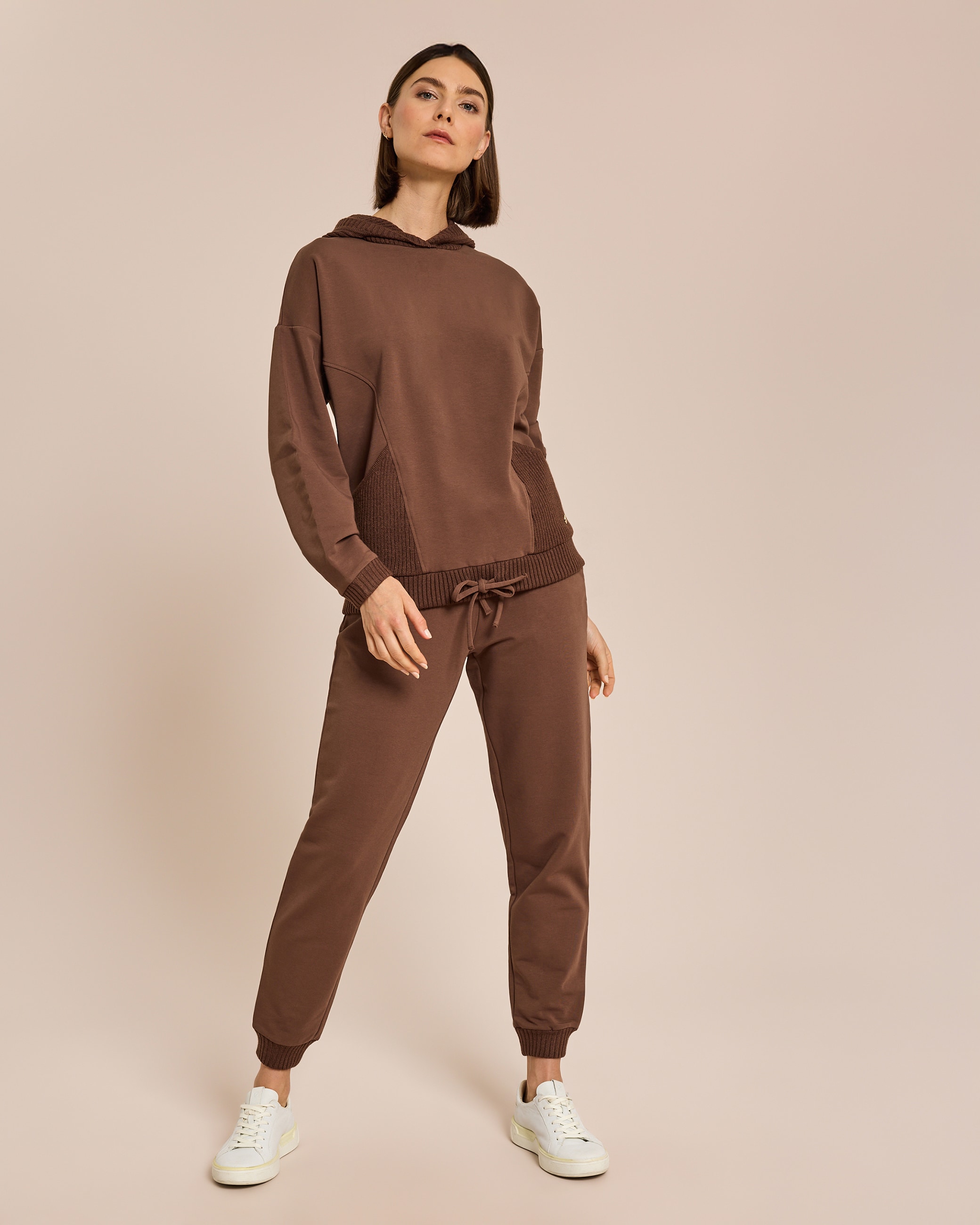 Produktabbildung für Jersey-Set mit Strickeinsätzen
