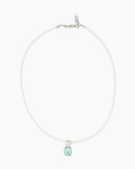 Produktabbildung für Kautschukcollier mit Zirkoniaanhänger