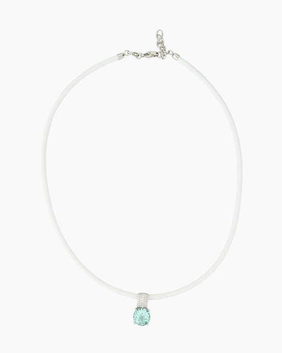 Produktabbildung für Kautschukcollier mit Zirkoniaanhänger