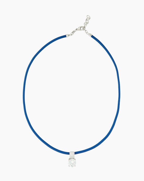 Produktabbildung für Kautschukcollier mit Zirkoniaanhänger