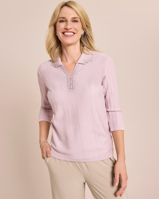Produktabbildung für Glow Pullover Polokragen