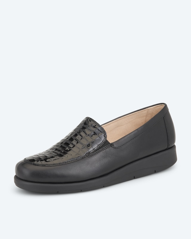 Slipper mit Krokodetails