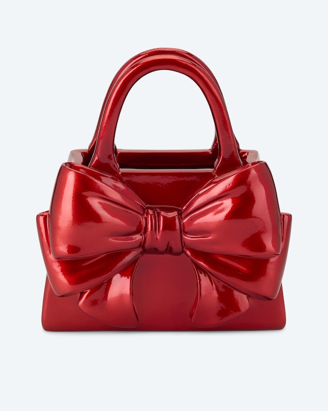 Vase "Tasche mit Schleife"