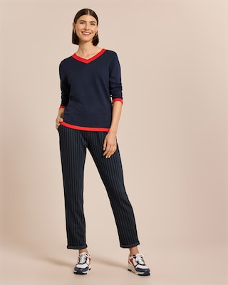 Produktabbildung 3 für Pullover Color-Blocking mit V-Ausschnitt