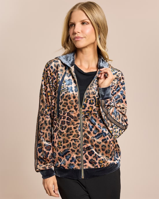 Produktabbildung für Jacke aus Nicki-Samt