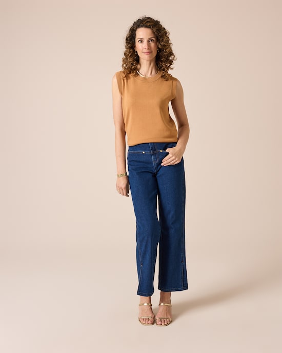 Produktabbildung für Denim weites Bein mit Schlitz