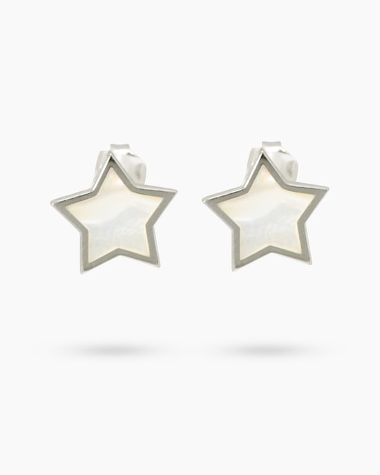 Produktabbildung für Stern-Ohrstecker mit Perlmutt