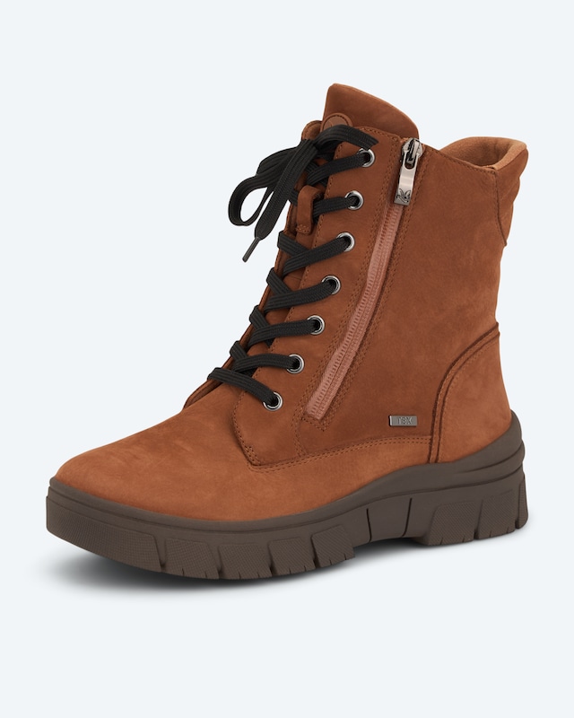 Schnürstiefel mit Zipper