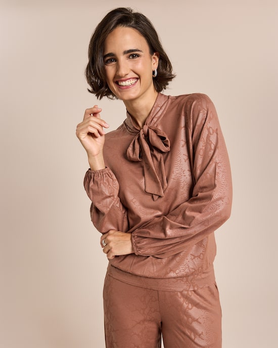 Produktabbildung für Blusenshirt mit Schlangenfoil