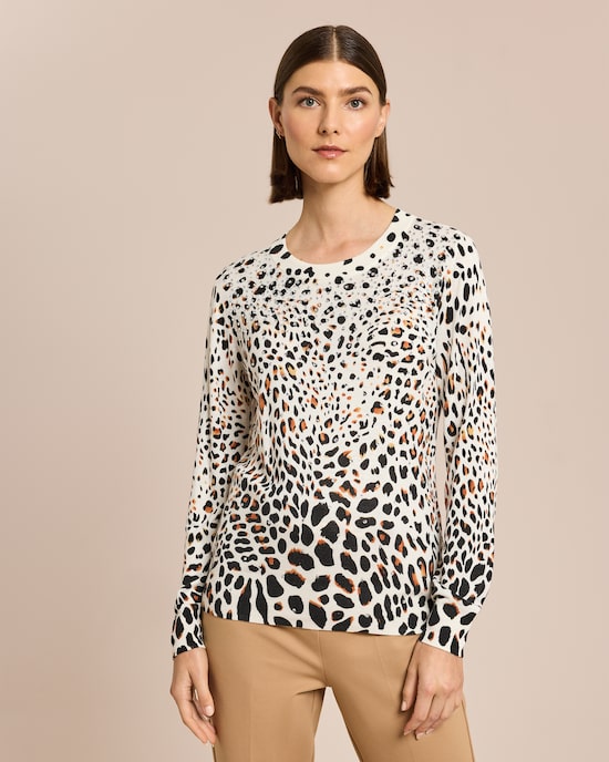 Produktabbildung für Leopullover mit Strass
