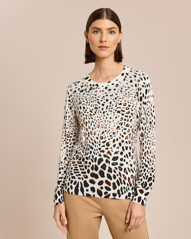 Produktabbildung für Leopullover mit Strass