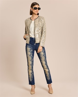 Produktabbildung 3 für Jeans mit Snakeprint