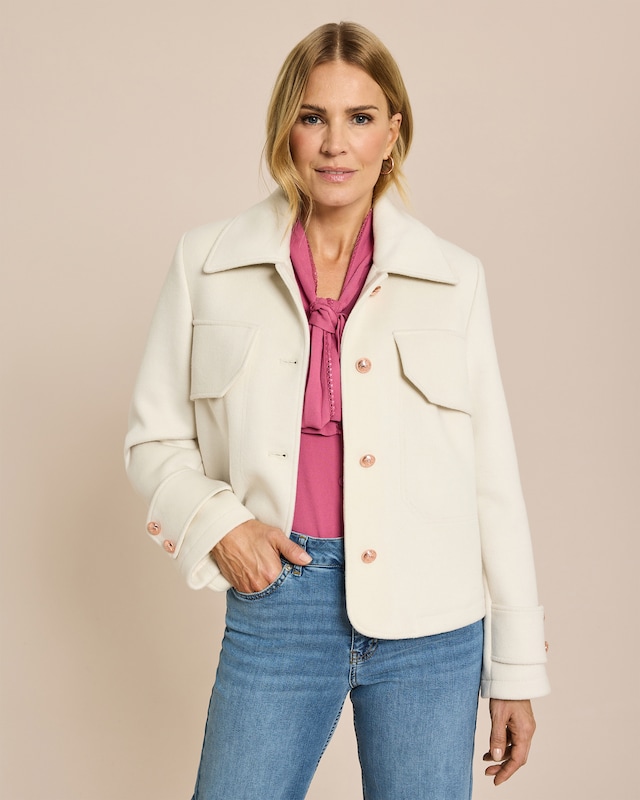 Jacke aus Wollmix