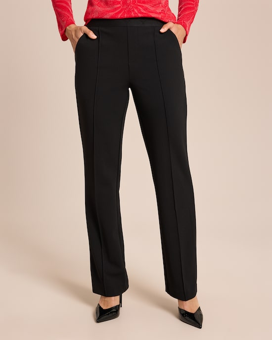 Produktabbildung für Elegante Hose mit Logo-Bund und Biese