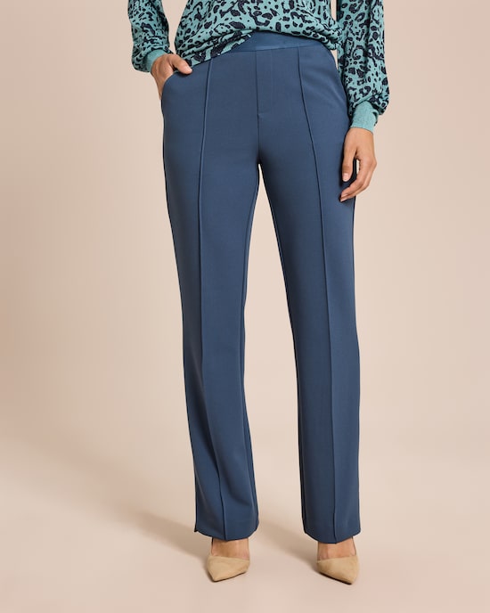 Produktabbildung für Elegante Hose mit Logo-Bund und Biese