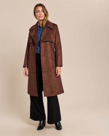 Produktabbildung für Mantel mit doppeltem Revers