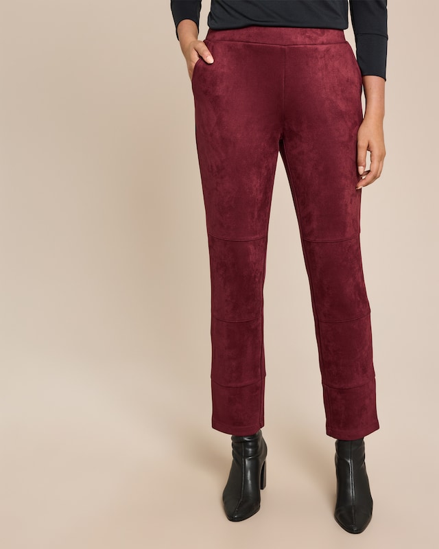 Schlupfhose aus Veloursimitat