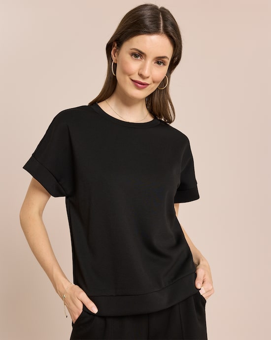 Produktabbildung für Jersey Shirt mit weiten Ärmeln