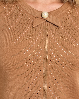 Produktabbildung 4 für Pullover mit Strassdeko und Schleife