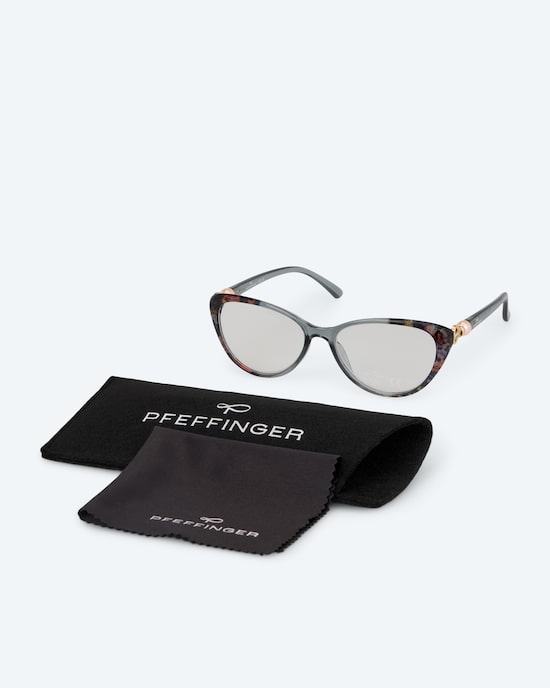 Produktabbildung für Lesebrille mit Perle mit Blumendeko