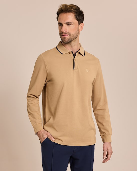Produktabbildung für Poloshirt Kontrastdetails