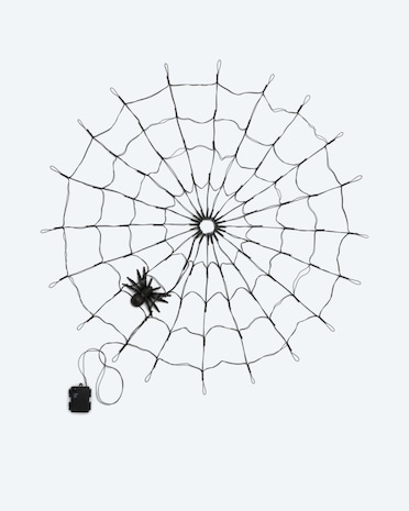 Produktabbildung für Halloween Outdoor LED-Lichterkette Spinnennetz