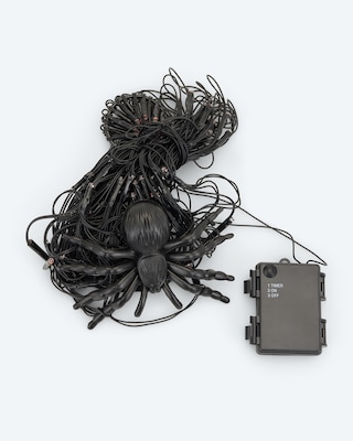 Produktabbildung 3 für Halloween Outdoor LED-Lichterkette Spinnennetz