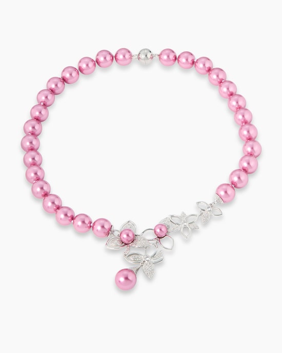 Produktabbildung für Collier mit MK-Perlen und Zirkonia