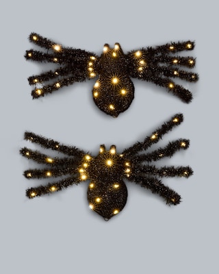 Produktabbildung 2 für 2 Halloween LED-Deko-Spinnen