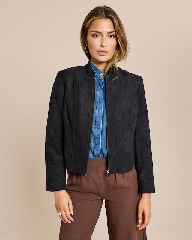 Produktabbildung für Jacke aus Veloursimitat