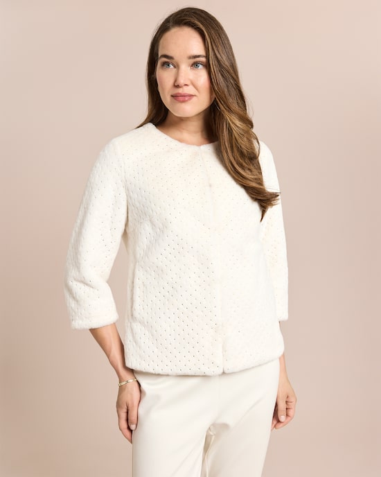Produktabbildung für Webpelzjacke mit Glitzer