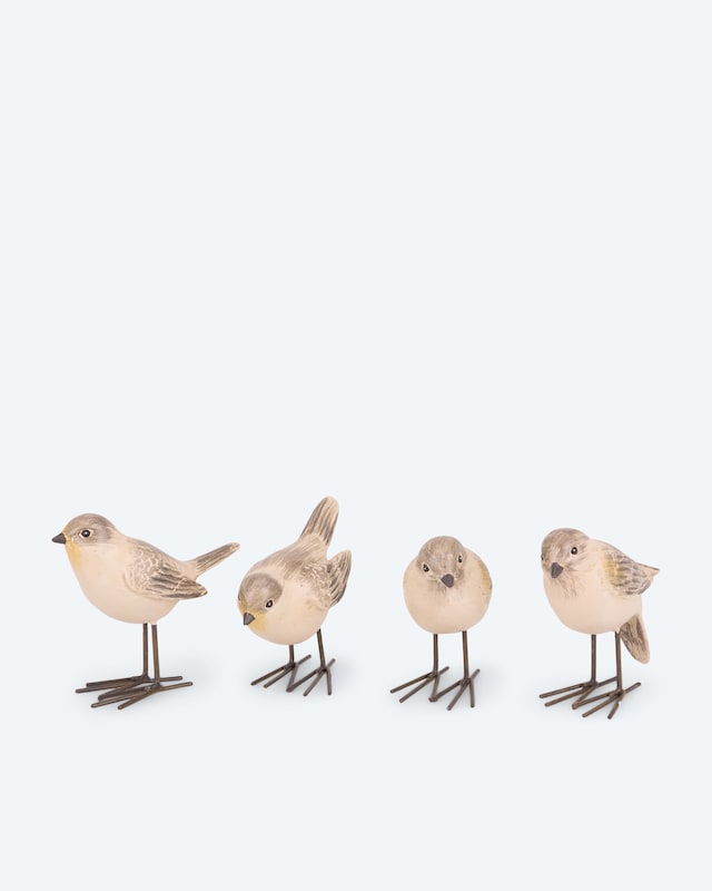 4 Dekofiguren "Vögelchen"