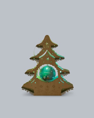 Produktabbildung 3 für LED-Holzbaum mit Wichtel-Kugel