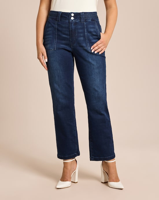 Produktabbildung für Denim Hose mit Bunddetail