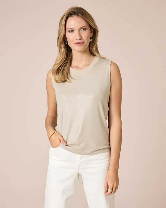 Produktabbildung für Top im Metallic-Look
