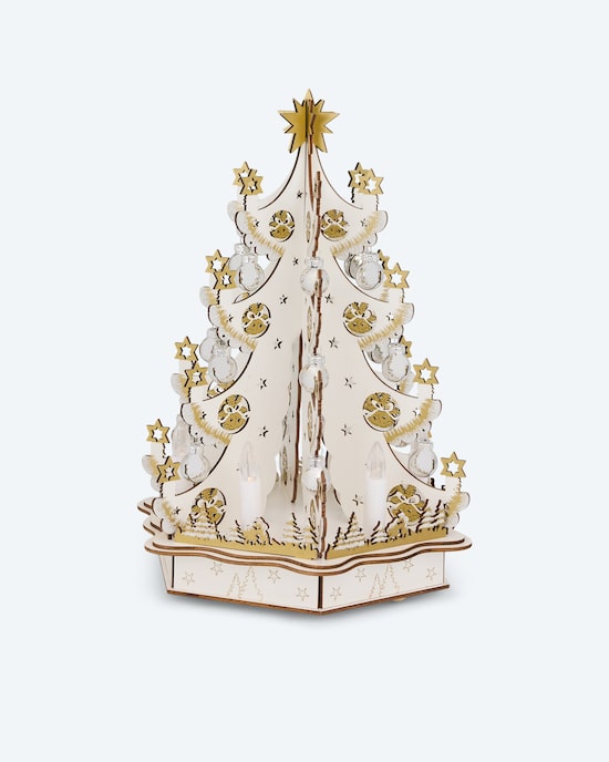 Produktabbildung für LED-Holzdekoration "Weihnachtsbaum"