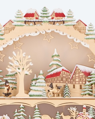 Produktabbildung 3 für LED-Holzschwibbogen "Winterwald"