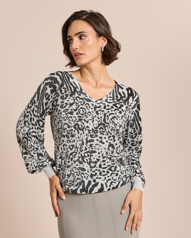 Pullover, Leo mit Glanzgarn