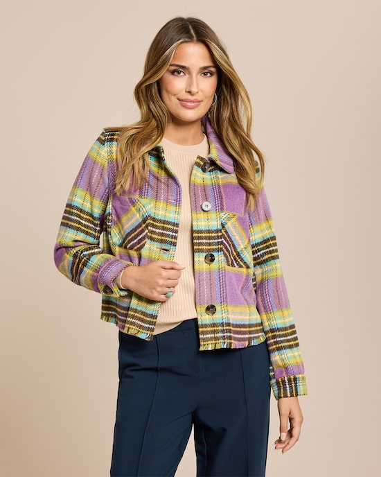 Produktabbildung für Blazer mit Karomuster