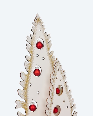 Produktabbildung 3 für LED-Holzdekoration "Glitzerhirsch"