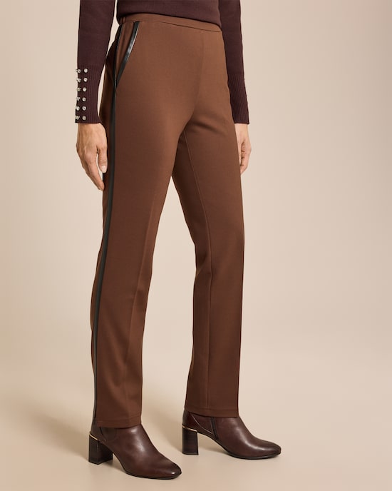 Produktabbildung für Hose mit Lederimitatbesätzen