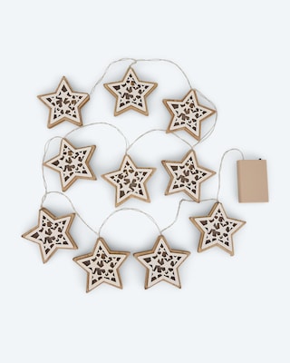 Produktabbildung 1 für LED-Lichterkette "Holzsterne"