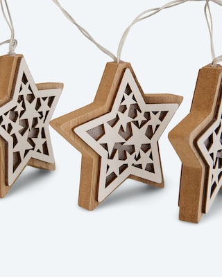 Produktabbildung 3 für LED-Lichterkette "Holzsterne"